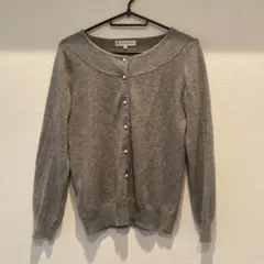 KUMIKYOKU グレー 長袖カーディガン