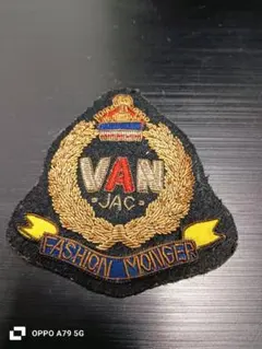 VAN-JAC ブレザー スクールジャケット 金ボタン ワッペン付き エンブレム van jac ブレザー スクールジャケット 金ボタン ワッペン付き