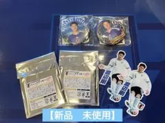 SAMURAI BLUE 渡辺剛 ステッカー 缶バッジセット