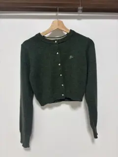 【最終値下げ】wcloset モスグリーン ニットカーディガン