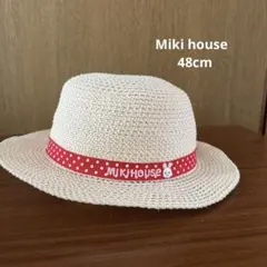 ミキハウス 麦わら帽子 サイズ48 MIKIHOUSE 現行品のサムネイル