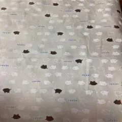 綿生地　動物　小豚　プリント