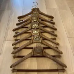 マイネッティ｜MAINETTI 木製スーツ用ハンガー 7本セット