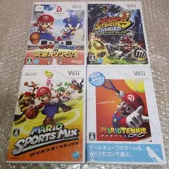 wiiソフト　まとめ売り　4枚セット　テニス　サッカー