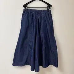 スタディオクリップ　デニム ガウチョパンツ