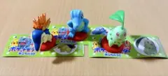 チョコエッグ　ポケットモンスター　旅立ちの3匹 ヒノアラシ　ワニノコ　チコリータ