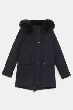 2026年最新】zara ザラ フェイクファーフーデッドダウンの人気アイテム
