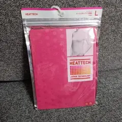 廃盤品■ユニクロ■ヒートテック■タートルネック長袖T■ピンク■水玉■ドット■L