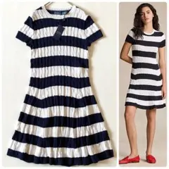 新品タグ付き✨ポロラルフローレン　2024年　ケーブルニットワンピース　フレア