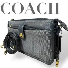 コーチ　ノアポップアップメッセンジャー　ターンロック　ウォレット　財布　3WAY
