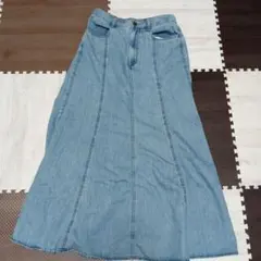 GU デニムフレアスカート Mサイズ