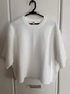 ★新品・未使用★大きいサイズ！ユニクロ ウォッシャブルミラノリブセーター/半袖