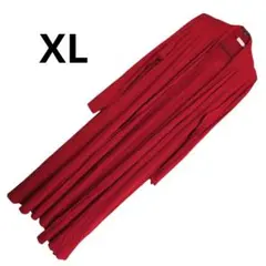 ​BLUETIME ロングカーディガン レッド XL 大きいサイズ 薄手羽織