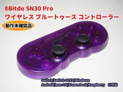 【動作未確認】8BitDo SN30 Pro【水晶紫】