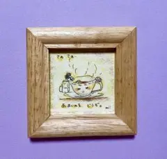原画　色鉛筆画　おつかれさま　額入り