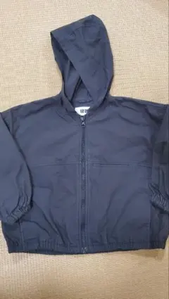 UNIQLO U フード付きジャケット 110サイズ 黒