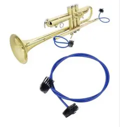 トランペットクリーニングキット管楽器お手入れセットブラシメンテナンス用品 楽器のサムネイル