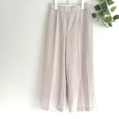 マーベラスバイピエロ　ベージュ ワイドパンツ ウエスト後ろゴム
