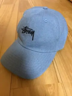 stussy ロゴ刺繍 キャップ ライトブルーのサムネイル