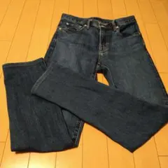 UNIQLO ユニクロ　ウルトラストレッチジーンズ　ダークブルー デニム 28