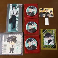 シリアルコード付き 呪術廻戦 牛角 5th コラボ 缶バッジ セット コンプ