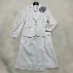 極美品 現行 アナイ セットアップ Aラインワンピース セレモニー 白色Mサイズ