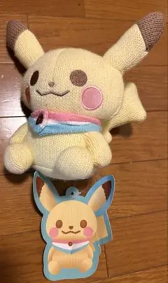 【限定】ポケモンセンター　ピカチュウ ニットぬいぐるみ
