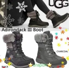 ハイクラス✨激暖✨超美品✨23⇒22.5靴下✨UGG✨アディロンダックⅢ ブーツ