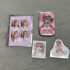 齋藤樹愛　猫缶バッジ　フレークシール　4カットフォトカード　idフォト