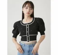 (新品未使用)スナイデル♡パフスリクロップドカーディガン