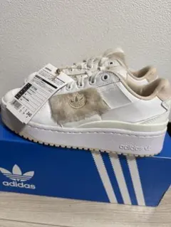 限定完売品❣️adidasフォーラム ボールドJ スニーカー白ゴールド厚底 