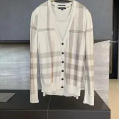 バーバリーロンドン▪︎バーバリーチェックツインニット▪︎ラメ入り▪︎サイズ1