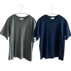 【美品2枚セット】UNITED ARROWS Tシャツ グレー&ブルーのサムネイル