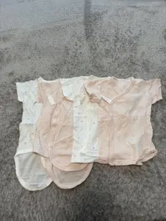 【美品未使用】ベビー肌着4枚セット ピンクとホワイト