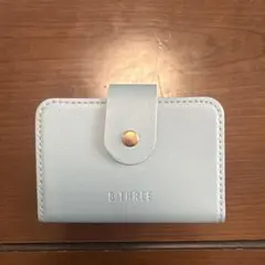 B-THREE ライトブルー カードケース