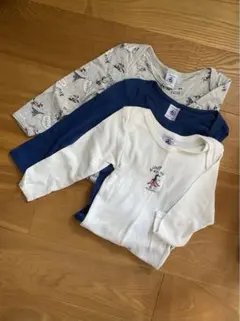 プチバトー　ロンパース　3枚セット　24m 86