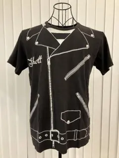 Schott プリントTシャツ ライダース風 ブラック サイズSのサムネイル