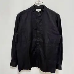 sportif B arreaux バンドカラーシャツ（46）モード系　黒