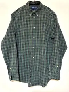 ラルフローレンRALPH LAUREN チェックシャツ　緑