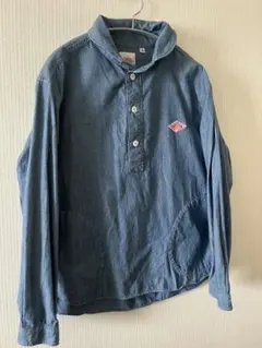 DANTON プルオーバーシャツ インディゴブルー サイズ40のサムネイル