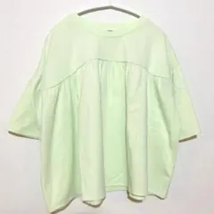 CUBE SUGAR ライトグリーン五分袖Tシャツ 半袖 かわいい Mのサムネイル