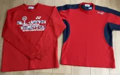 値下げ　ヨネックス　140 2枚セット　ロンT Tシャツ