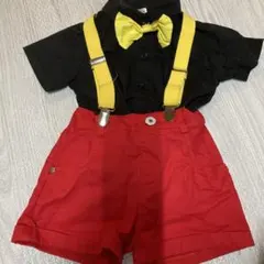 ミッキー風シャツとショートパンツ　90cm
