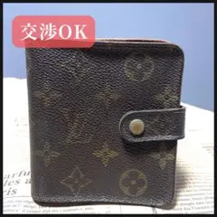 ルイヴィトン コンパクトジップ モノグラム 二つ折り財布 財布