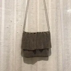 ビジューバッグ　シルバー