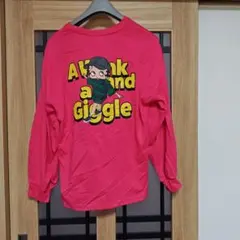 大きいサイズBETTYBOOPバックプリント長袖Tシャツ ピンク