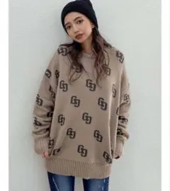 GYDA ロゴニットワンピース