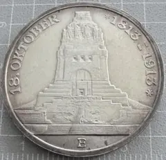 L*2様 1911年 ドイツ帝国 ザクセン王国　　3マルク銀貨　フードリッヒ　ア 1911年 ドイツ ザクセン 王国3マルク銀貨 外国コイン フリードリッヒ3