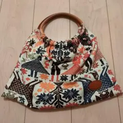 『ヴィヴィアンウエストウッド』ホーボーカジュアル ハンドバッグ 綿麻生地日本製