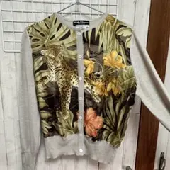 【美品】Salvatore Ferragamo アニマル シルク カーディガンのサムネイル